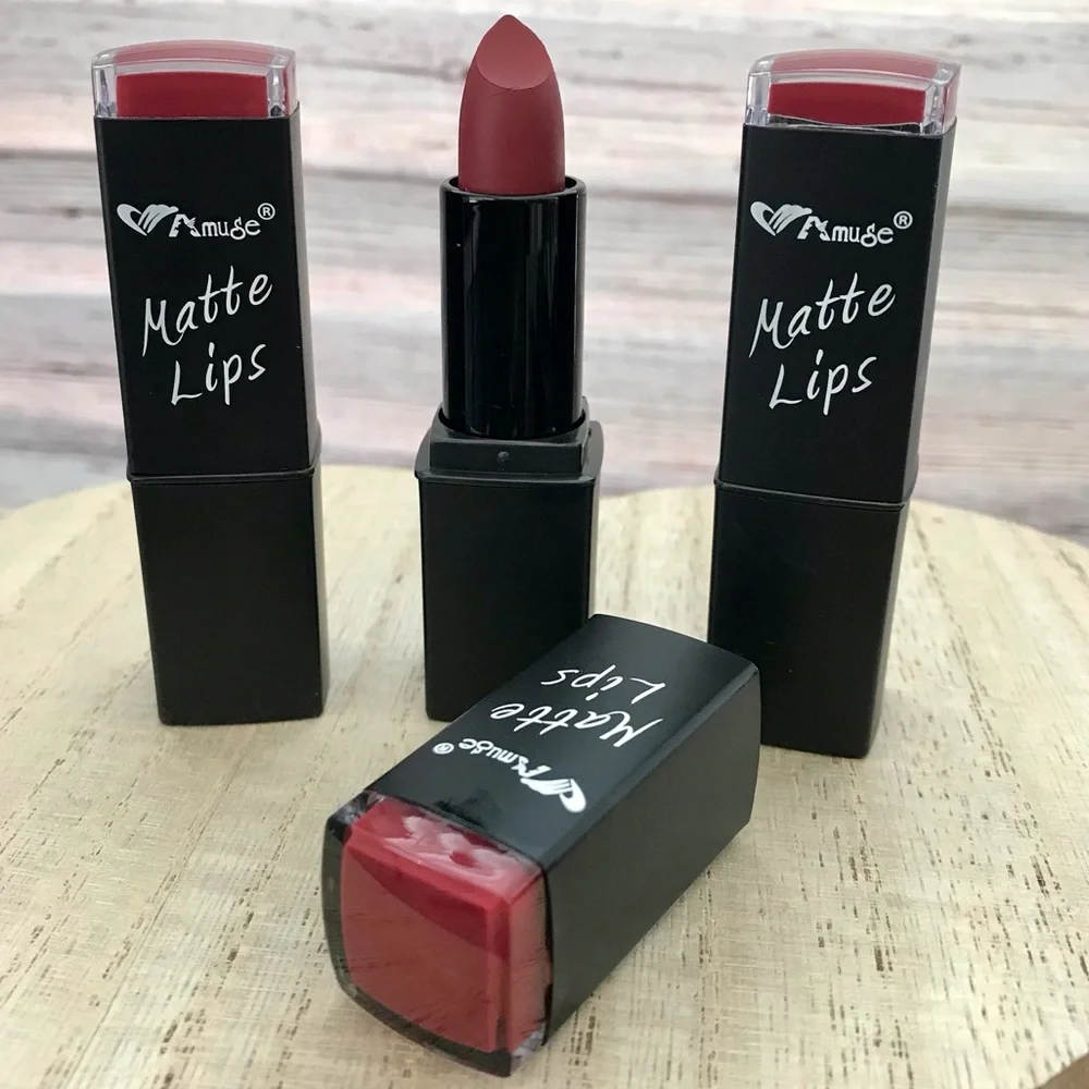 🆕3pcs Amuse Matte Lips Lipstick
